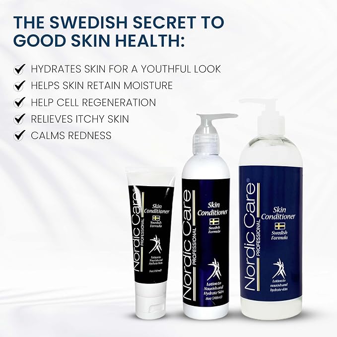 Nordic Care Skin Conditioner Lotion, 16 oz. | Shea Butter Body Lotion for Dry and Itchy Skin | Paraben & Lanolin-free | Macadamia Oil & Urea