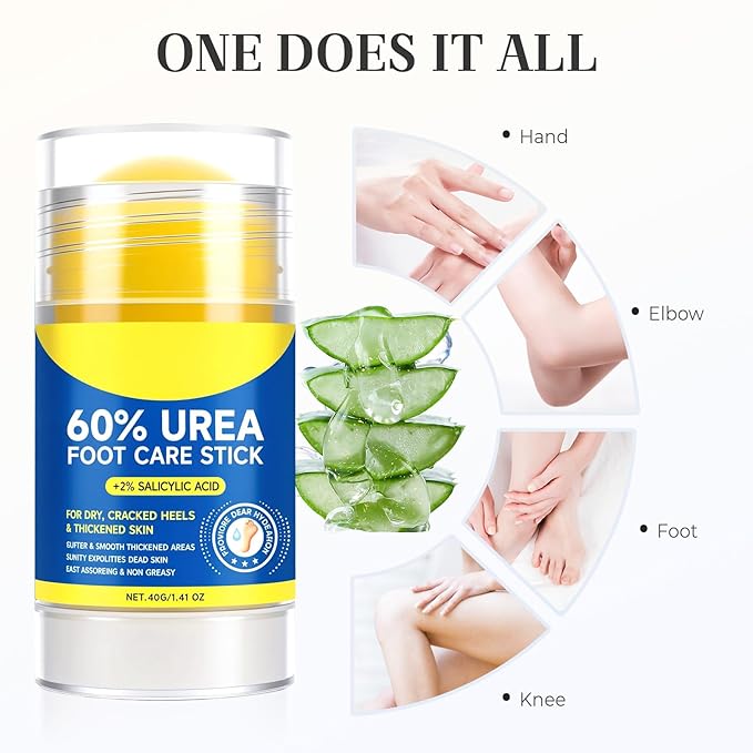 60% Urea Hydrating and Anti-Cracking Foot Cream, Moisturising and Relieves Cracking and Dryness Foot Cream for Cracked Heels,Hands,Knees,Exfoliating Moisturizer (Blue, one size)