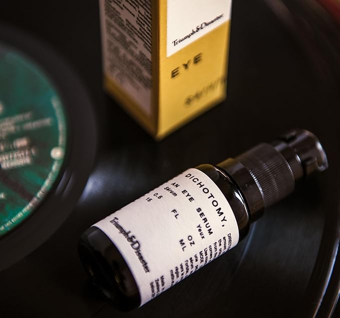 TRIUMPH & DISASTER | Dichotomy Eye Serum | Anti-Aging, Targeting Dark Circles, Crows Feet & Puffiness for Men - 0.5 fl oz