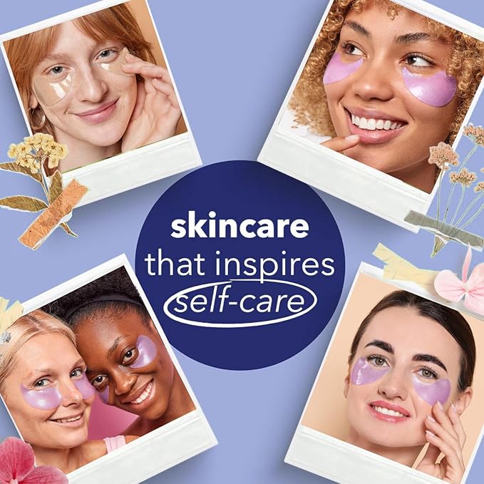 DIAMOND GAZE Firming Hydrogel Eye Patches 28 Pairs, 5-Min Retinol & Niacinamide Eye Masks to Smooth and Brighten, Reduce Fine Lines & Dark Circles, Relaxing Gifts for Her Holiday Set