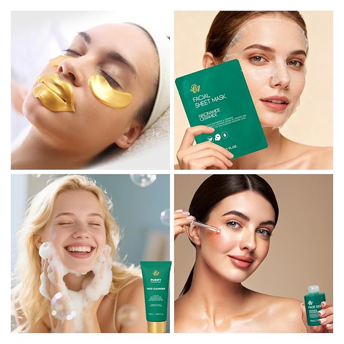 35 Pcs Christmas Gifts for Women, Eucalyptus Bath & Body Gift Basket, Self-Care Relaxation Set, Face Skin Care Kit, Home Spa Gift, Bath Bomb, Face Oil, Birthday, Valentines, Mother's Day, Anniversary