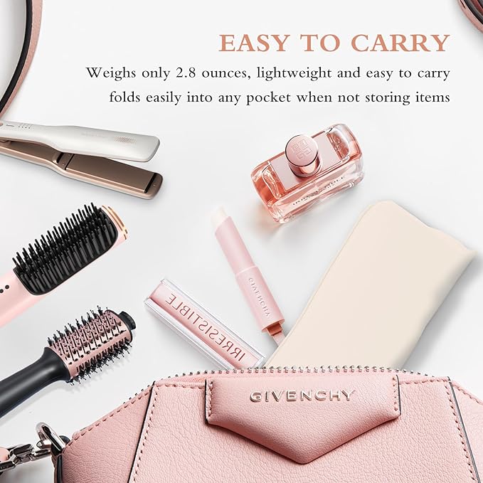 Professional Hot Hair Tools Organizer Bag Portable Travel Heat Resistant Storage Case Pouch for Curling Irons, Flat Irons, Hair Straightener and Styling Tools(17.7" x 3.2"x 3.2")