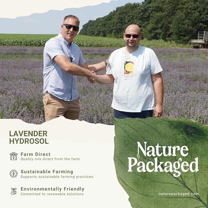 Lavender Hydrosol - Pure Steam Distilled Floral Water Spray for Face Toner, Facial Mist & DIY Skincare - Lavandula Angustifolia Hydrating Skin Refresher & Linen Spray - 100% Natural 16oz