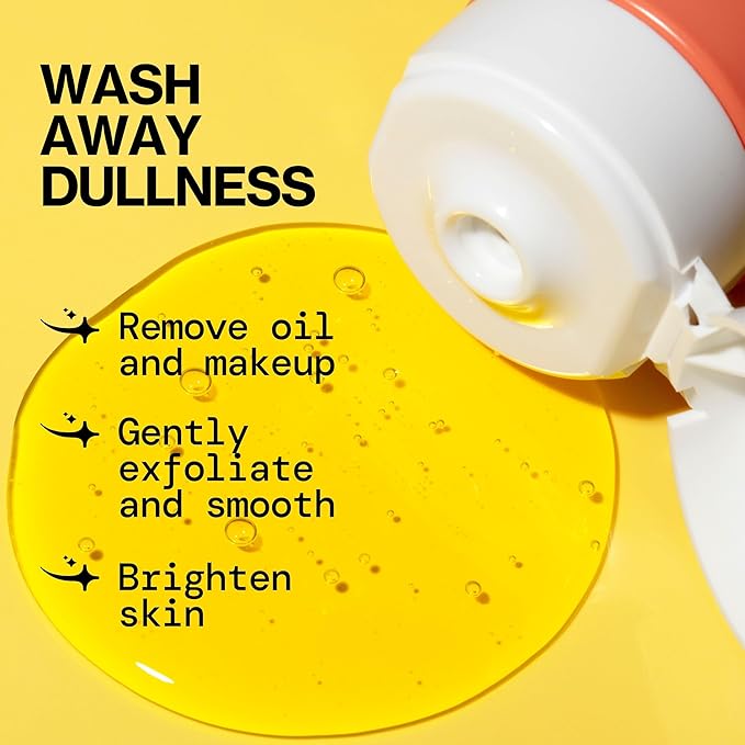 Pacifica Glow Baby Brightening Facial Cleanser 5oz – Vitamin C & Glycolic Acid (AHA) Face Wash for Radiance – Daily Cleanser for Anti-Aging Exfoliating for Smooth, Even Glowing Skin Vegan Clean Beauty