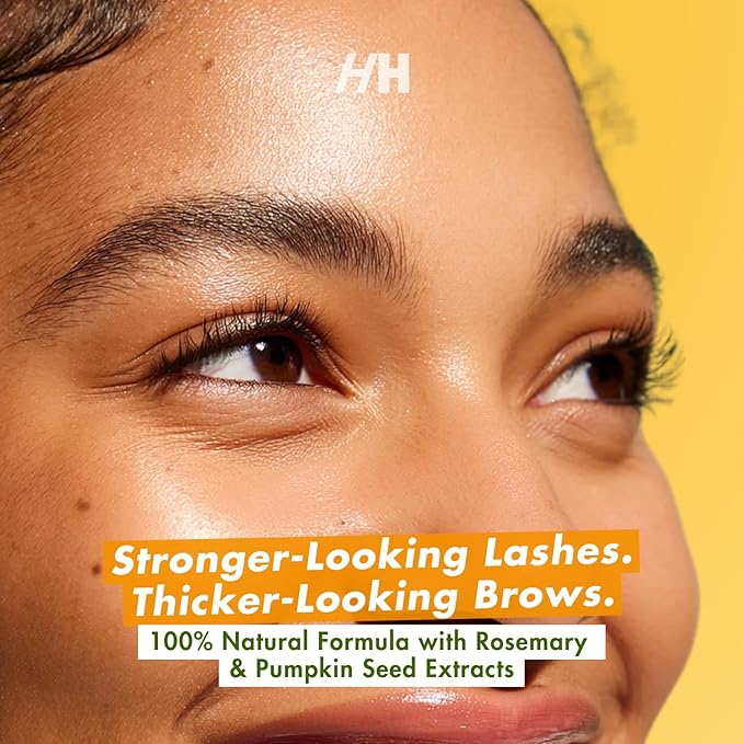 Handmade Heroes 100% Natural Vegan Lash & Brow Serum – Rosemary & Pumpkin Seed Oil for Fuller, Thicker Looking Eyelashes, Eyebrows – Gentle & Nourishing Formula Prostaglandin Free