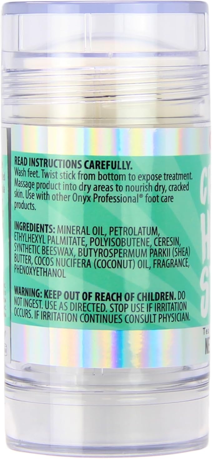 Onyx Professional Cracked Heel Repair Balm Stick, Tea Tree Eucalyptus Scent, 2 Pack - Dry Heels Dry Cracked Feet Treatment, Moisturizing Heel Balm Rolls On, No Mess Like Foot Cream or Foot Lotion