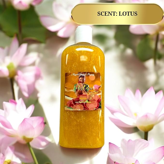 Lakshmi Shower Gel – 8 oz Handmade Ritual Body Wash Charged at Altars for Wealth, Abundance, Beauty & Blessings – Inspired by Hindu Goddess – Vegan & Sulfate-Free