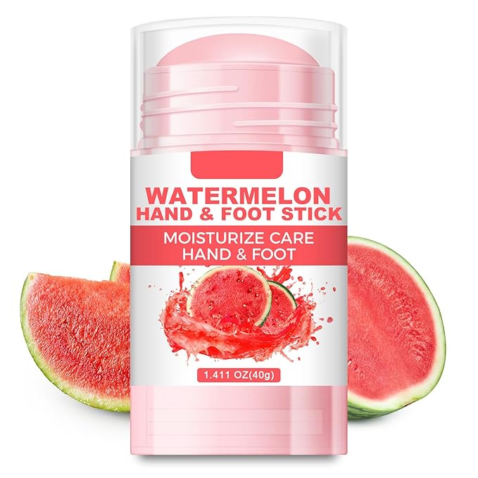 60% Urea Cream Foot Hand Cream Stick for Cracked Hands Elbows Feet Knees, Balm for Dry & Dead Skin, Hydrates & Nourish Foot Care for Women & Men, Watermelon Scent, 1.41 oz