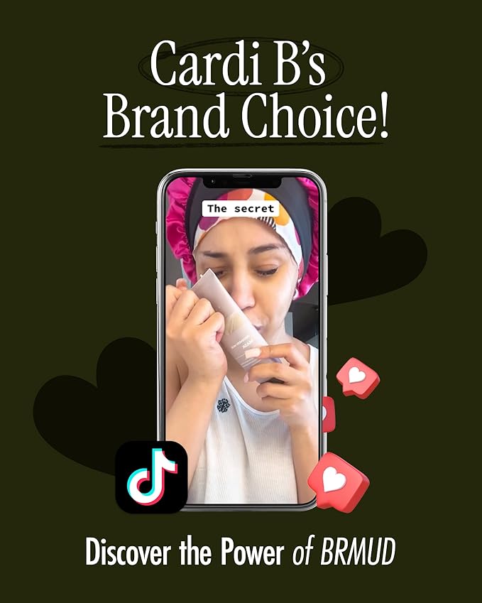 BRMUD Deep Melting Mud Pore Cleansing Oil - Gentle Make Up Facial Oil Cleanser with Boryeong Mud, Sunflower Seed & 7 Fermented Oils - Vegan & Non-Comedogenic Korean Skincare (6.76 fl oz)