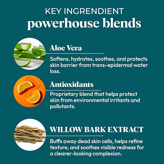 VI Derm Hydrating Gentle Purifying Cleanser – Face Wash with Aloe Vera, Antioxidants, and Willow Bark, Travel Size Mini Facial Cleanser for Makeup Removal and Sensitive Skin – 0.75 Fl Oz / 22 mL