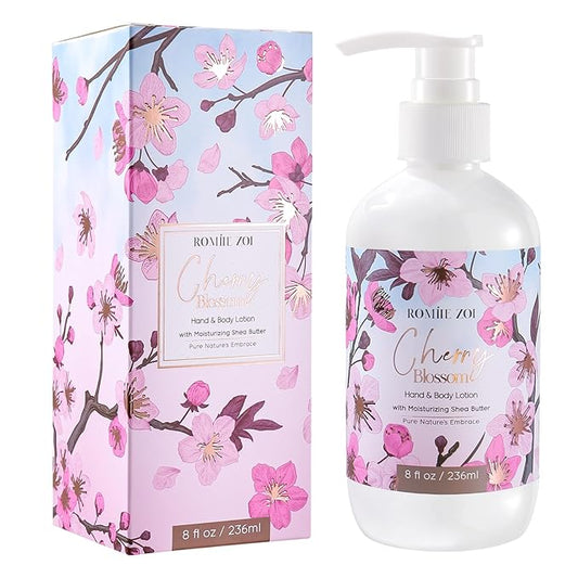 ROMIIE ZOI Daily Hand & Body Lotion with Moisturizing Shea Butter - Cherry Blossom - 236 ML / 8 FL OZ