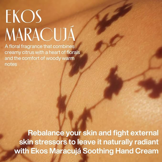 Natura - Passion Fruit Hand Cream - Calming Balm - Fast Absorption - 24-Hour Deep Hydration Skin Moisturizer - Vegan Skin Care - Brazilian Beauty Secrets - Self Care & Body Care - 2.6oz (75g)