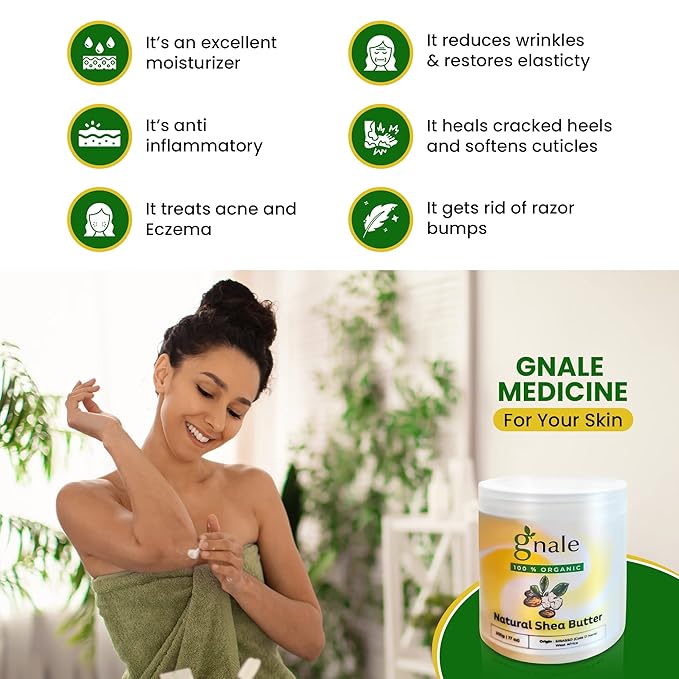 Shea Butter Jar African Shea Butter Raw Organic. Body Butter Skin Moisturizer for Face Skin and Hair, Pure Raw Shea Butter for DIY Lotion, Oil, Cream, Soap