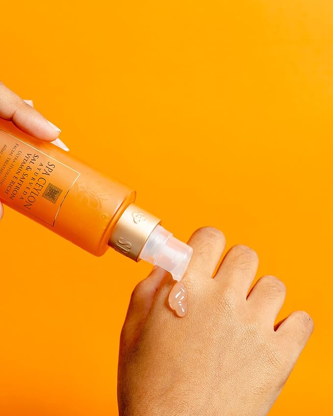 SPA CEYLON Sal and Saffron Vitamin E Enriched Ultra Hydrating Facial Treatment Gel | Hydrating Skincare | Brighter Natural Glow | Skin Repair