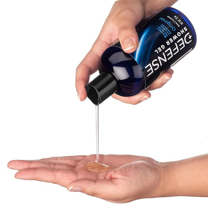 Defense Soap Tea Tree Body Wash | All Natural Organic Shower Soap for Athletes | Odor Control & Skin Fungal Protection for Sports, Post Workout & Recovery - 12 oz