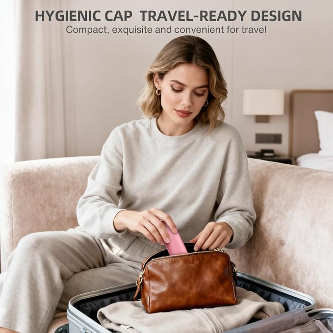 FACE Scrubber Electric Face Brush with Heated, Makeup Remover Cleansing Exfoliating and Massaging,3 Modes Waterproof Rechargeable Portable Facial Brush Facial Scrubber for Woman & Men(Mist Rose Pink)