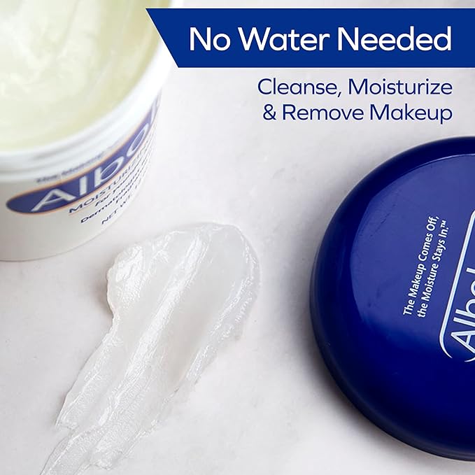 Albolene Face Moisturizer & Makeup Remover - Fragrance-Free Cleansing Balm for All Skin Types - Hydrates & Removes Waterproof Makeup - 12 oz | (Pack of 12)