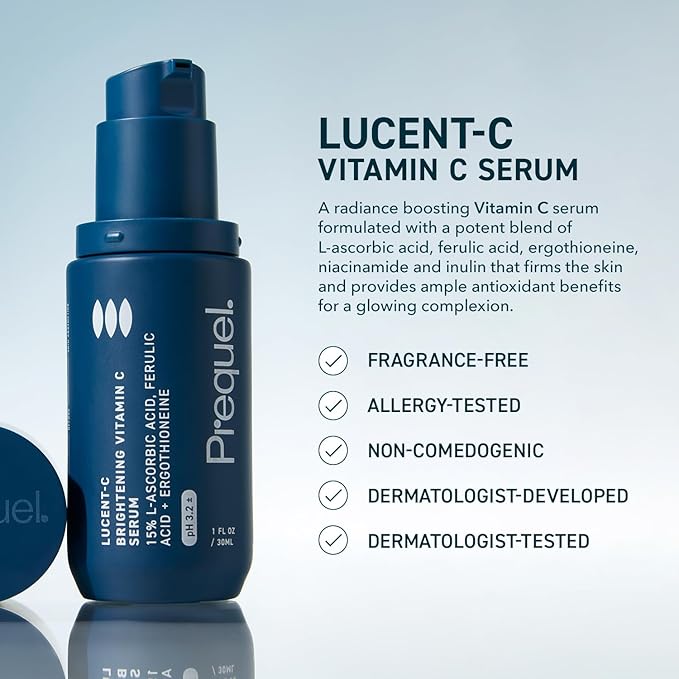 Prequel Skin Radiance & Hydration Duo: Lucent-C Vitamin C Serum and Multi-Quench Plumping Hydration Serum