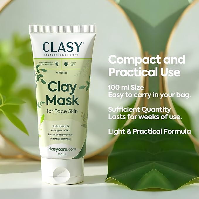 Clay Mask for Face – Pore Firming & Deep Cleansing Face Mask | Anti-Blackhead | Oil Balancing | Moisturising & Natural Ingredients, 100ml
