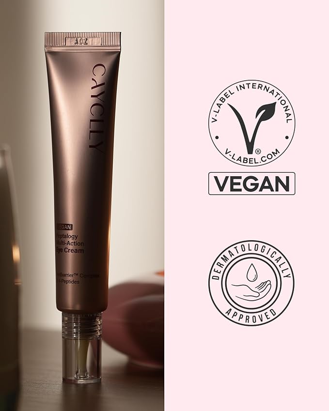 Peptalogy Multi-Action Eye Cream | Anti-Aging Eye Treatment for Puffiness & Wrinkles with Peptides, Tranexamic Acid & Niacinamide | Vegan Korean Skincare for Firming & Lifting, 1.01 fl.oz