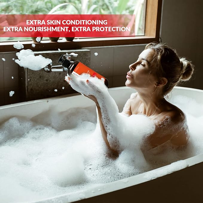 Natural Solution Body Wash 17 fl oz/Each, Revitalizes & Refreshing Your Skin, Formulated with Organic Blood Orange Extracts with Himalayan Pink Salt – Pack of 6