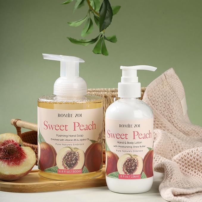 ROMIIE ZOI Daily Hand & Body Lotion with Moisturizing Shea Butter - Sweet Peach - 236 ML / 8 FL OZ