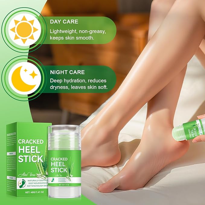Urea Cream 60% Plus Salicylic Acid 2% Foot Balm Stick for Dry Cracked/Chapped Heel, Skinned knees, Hand Intensively Hydration/Moisturization, Callus Removal/Softening/Soothing-Aloe Scent|1.41 Oz/40 G