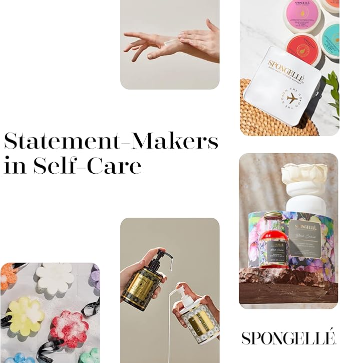 Spongelle Grapefruit Cassis Wild Flower Loofah Buffer with Box | Bath & Shower Loofah for Women | Body Scrubber Exfoliator with Body Wash Infused Sponge | 14+ uses | Zesty Grapefruit, Cassis & Vanilla