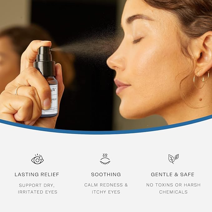 Avenova Eyelid and Eyelash Cleanser Spray & Wipe Kit - Kit with Gentle Cleansing Hypochlorous Acid Spray & 30 Dry Eyelid Wipes for Eye Irritation