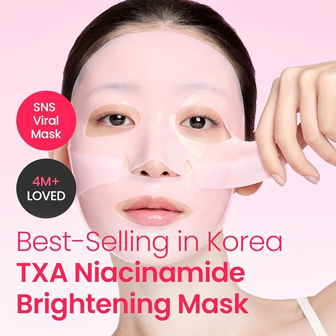 Facial Sheet Mask, 4 Sheets (30 g Each) (TXA Niacinamide Radiant Look)