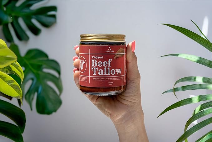 Beef Tallow for Skin - Beef Tallow face and body Balm, Natural Cream, 6 oz (Pack of 1) | Grass-Fed Beef Tallow, All-Natural Moisturizer, Whipped Beef tallow Cream for Smooth Skin, Vitamins A, C, D, E