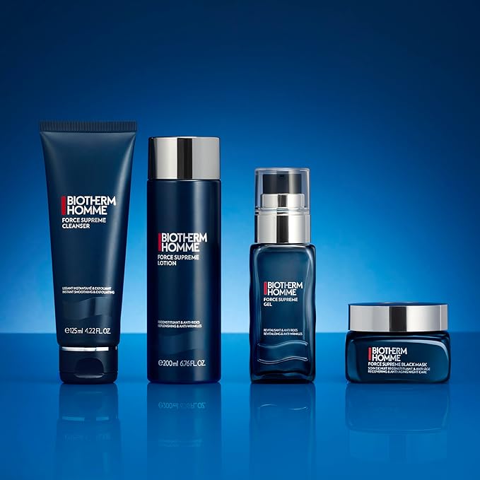 Biotherm Force Supreme Lotion, Replenishing & Anti-Aging Face Lotion for Men with Pro-Xylane and Cedar Bud Extract, Firms and Tones the Skin, Helps Reduces Signs of Aging, 6.8 Fl. Oz.