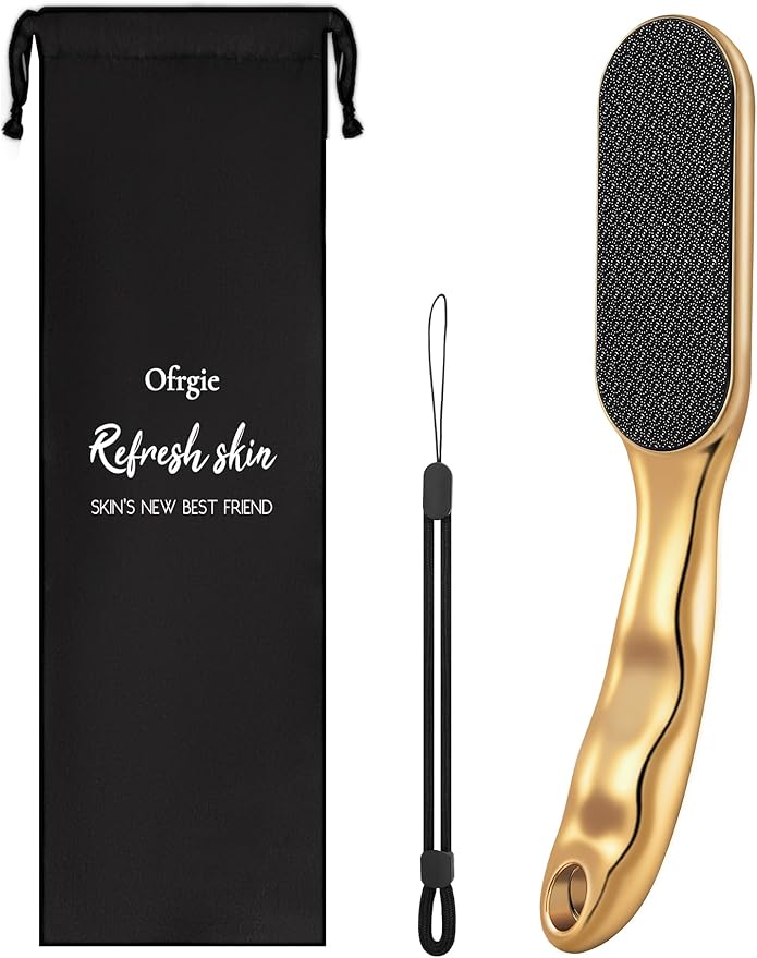 Nano Glass Foot File Foot Callus Remover Scrubber in Shower, Pedicure Tools Feet Scrubber Dead Hard Skin, Anti-Slip Handle Rope & Storage Bag Foot Files for Wet and Dry Feet Care Gift