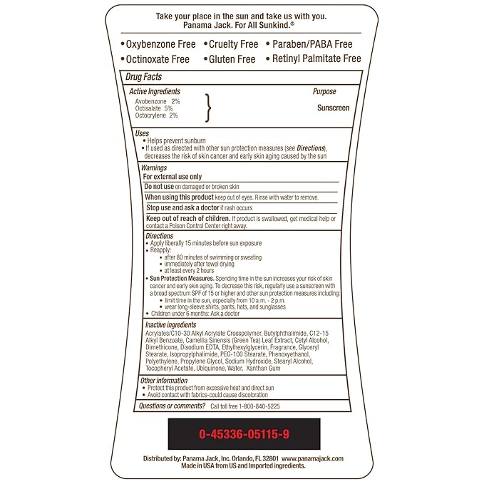 Panama Jack Golden Hour Duo - Travel Sunscreen Lotion SPF 8 & 15 Suntan Sun Care Pack