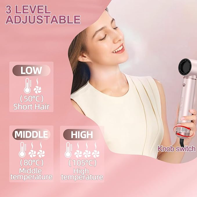 5 in 1 Hot Air Styler - Blow Dryer Brush & Air Curling Wrap Styler with Negative Ion Technology, Hair Dryer Brush for Drying, Curling, Straightening & Styling, Professional Hair Styling Tools