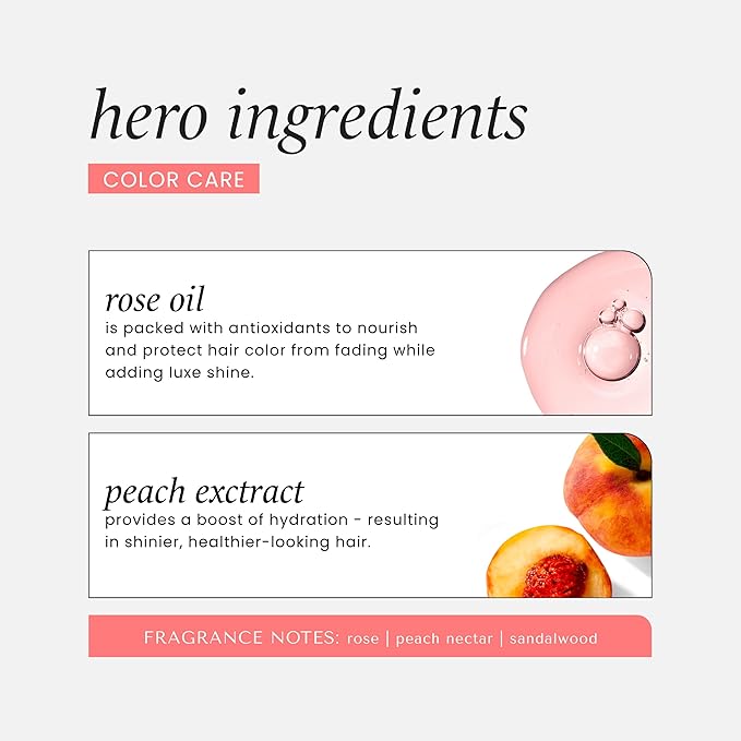 HASK Color Care Shampoo + Conditioner Set for Color-Treated Hair | Sulfate-Free, Paraben-Free, Gluten-Free, Vegan, Cruelty-Free, Color Safe | 12oz each