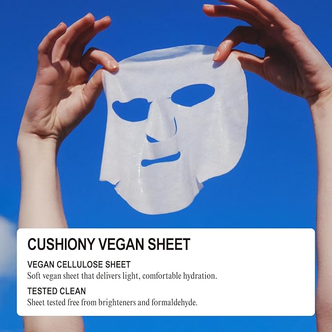 NUNIES Hydrating Sheet Mask – Korean Moisturizing Face Mask for Dry & Sensitive Skin | 10-Layer Hyaluronic Acid, Trehalose & Allantoin | Glow, pH-Balanced | Fragrance-Free, Colorant-Free | 5 Sheets