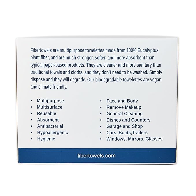 XL Disposable Face Towels 10” x 12” Eucalyptus Fiber Face Towelettes, Ultra Soft Facial Tissue Wipes for Women, Skin Friendly Dry Wipes Makeup Remover 50 Count (Pack of 1)