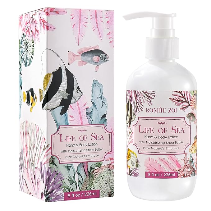 ROMIIE ZOI Daily Hand & Body Lotion with Moisturizing Shea Butter - Life of Sea - 236 ML / 8 FL OZ