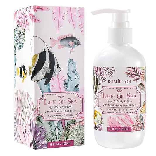 ROMIIE ZOI Daily Hand & Body Lotion with Moisturizing Shea Butter - Life of Sea - 236 ML / 8 FL OZ