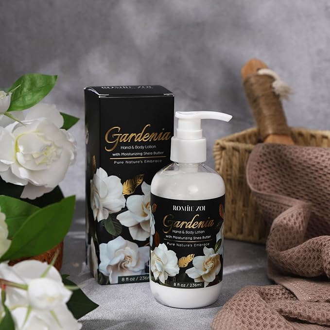 ROMIIE ZOI Daily Hand & Body Lotion with Moisturizing Shea Butter - Gardenia - 236 ML / 8 FL OZ