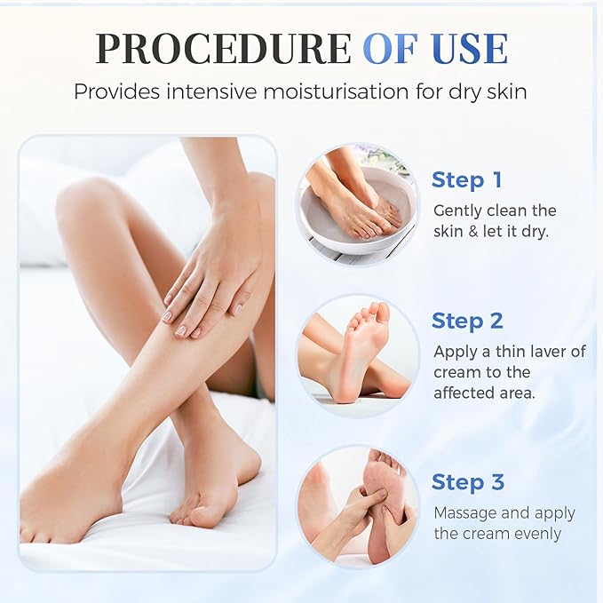 Hydrating and Anti-Cracking Foot Cream, 2025 Moisturising and Relieves Cracking and Dryness Foot Cream, Hand and Foot Repair Cream for Women & Men Callused, Feet, Knee, Elbow, Hand (BU-1PC, #01)