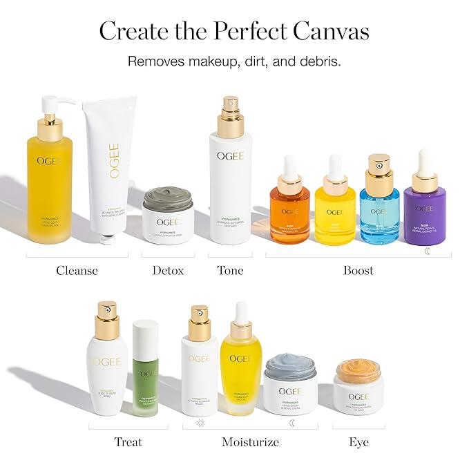 Ogee Botanical Brilliance Exfoliating Cleanser – High Performance Facial Wash – Certified Organic Face Exfoliator Made in USA