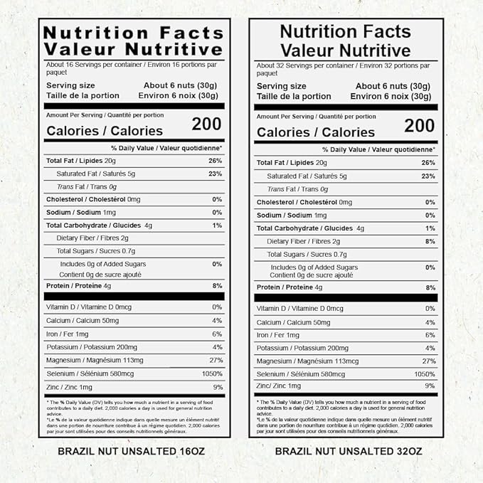 2 Snacks The True Organic Brazil Nuts Medium Size 48 oz 3lbs – Raw and Unsalted – Rich in Vegetable Protein – Fresh, Vegan and Gluten Free – Forest Up