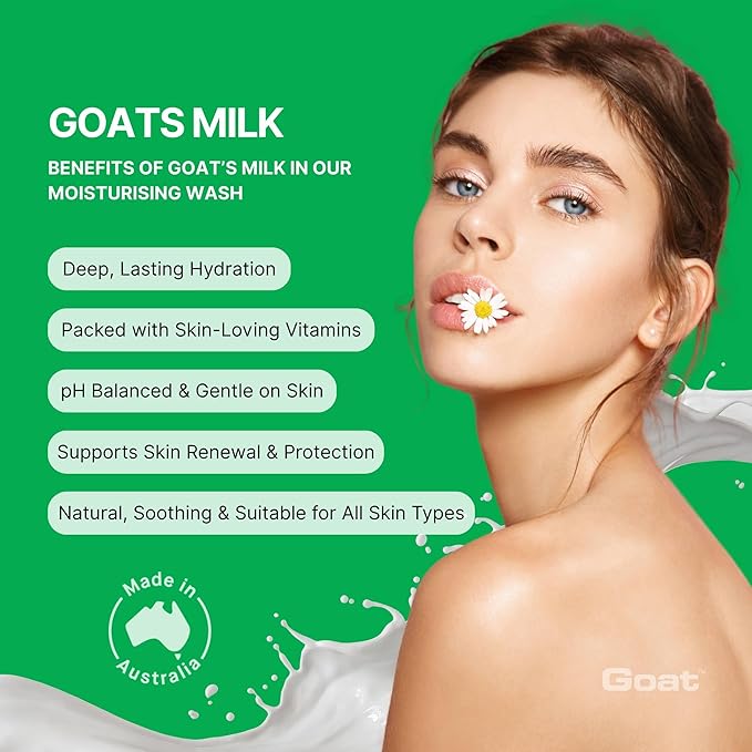 Goat Milk Soap Moisturizing Body Wash Value Duo Pack 16.9 oz - Body Wash to Revive your Skin - Lemon Myrtle