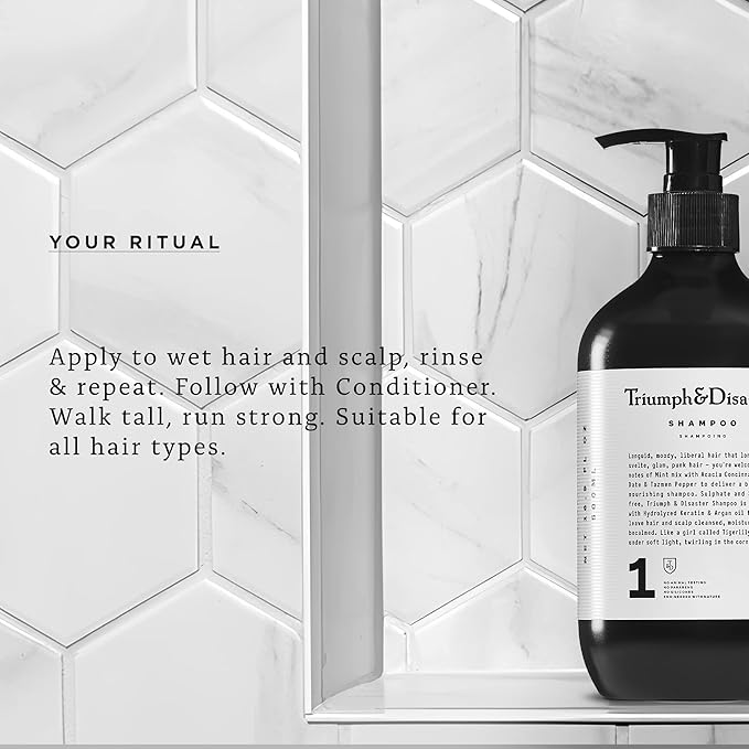 TRIUMPH & DISASTER | Shampoo, Deep Cleansing - Soothes & Hydrates Sensitive, Dry and Damaged Hair & Scalp with Keratin for Men & Women, 16.9 fl oz