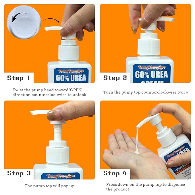 Urea Cream 60% - Urea Foot Cream with Moisturizing Heel Socks for Dry Cracked Hands Heels, 60 Percent for Feet Maximum Strength with 2% Salicylic Acid, Jojoba Oil, Aloe Vera, 5.31oz (Blue, 5.3oz)