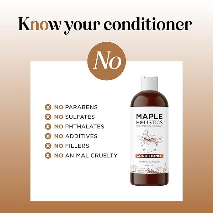 Silk Protein Conditioner for Damaged Hair - Ultra Moisturizing Conditioner for Dry Hair with Deeply Nourishing Shea Butter Argan Oil Green Tea & Aloe - Helps Define Curls & Control Frizz (16 Fl Oz)