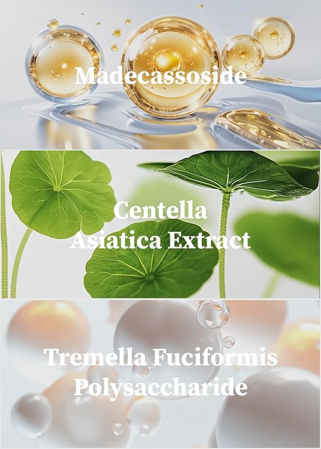 freemay Olive Cica Calming Ampoule Mask, Helps Support Skin Barrier & Calms Look of Redness, Vegan Sheet Mask for Sensitive Dry Acne-Prone Skin, 10 Sheets