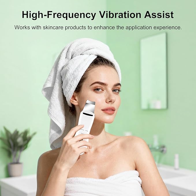 Face Blackhead Remover Tools Kit, Deep Pore Cleaner Face Scrubber with USB Recharge, 304 Stainless Steel Blade, Silicone Brushes & Blackhead Needles Set with PP Storage Box